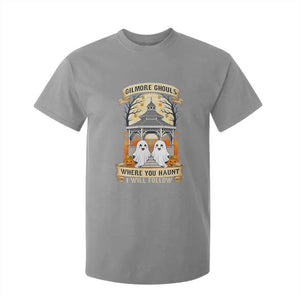 Gilmore Ghouls Halloween Ghost T Shirt For Kid Cute Couple Spooky Boo with Fall Gazebo TS02 Sport Gray Print Your Wear