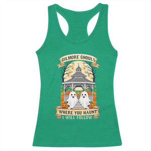 Gilmore Ghouls Halloween Ghost Racerback Tank Top Cute Couple Spooky Boo with Fall Gazebo TS02 Irish Green Print Your Wear