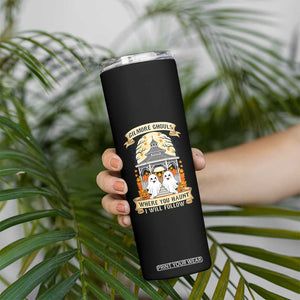Gilmore Ghouls Halloween Ghost Skinny Tumbler Cute Couple Spooky Boo with Fall Gazebo TS02 Print Your Wear