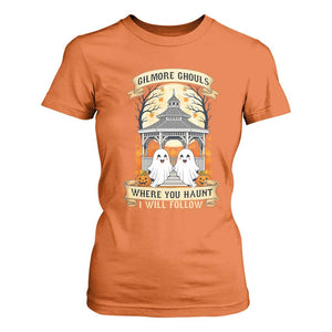 Gilmore Ghouls Halloween Ghost T Shirt For Women Cute Couple Spooky Boo with Fall Gazebo TS02 Orange Print Your Wear