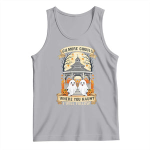 Gilmore Ghouls Halloween Ghost Tank Top Cute Couple Spooky Boo with Fall Gazebo TS02 Athletic Heather Print Your Wear