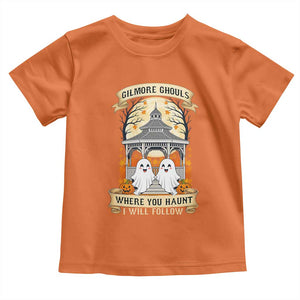 Gilmore Ghouls Halloween Ghost Toddler T Shirt Cute Couple Spooky Boo with Fall Gazebo TS02 Orange Print Your Wear