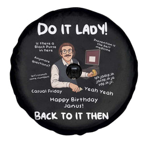 Do It Lady and Back To It Then Spare Tire Cover Funny Office Joke Vintage Mustache Guy Meme TS02 Print Your Wear