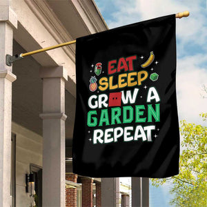 Eat Sleep Grow a Garden Repeat Garden Flag Funny Gamer-Inspired Gardening Gift for Plant Lovers TS02 Print Your Wear