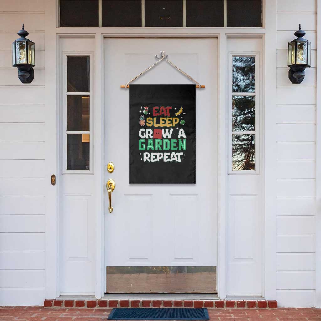 Eat Sleep Grow a Garden Repeat Garden Flag Funny Gamer-Inspired Gardening Gift for Plant Lovers TS02 Print Your Wear