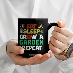 Eat Sleep Grow a Garden Repeat Coffee Mug Funny Gamer-Inspired Gardening Gift for Plant Lovers TS02 Print Your Wear