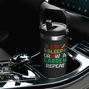Eat Sleep Grow a Garden Repeat Flip Straw Tumbler Funny Gamer-Inspired Gardening Gift for Plant Lovers TS02 Print Your Wear