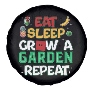 Eat Sleep Grow a Garden Repeat Spare Tire Cover Funny Gamer-Inspired Gardening Gift for Plant Lovers TS02 Print Your Wear