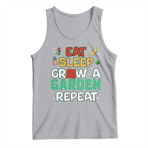 Eat Sleep Grow a Garden Repeat Tank Top Funny Gamer-Inspired Gardening Gift for Plant Lovers TS02 Athletic Heather Print Your Wear