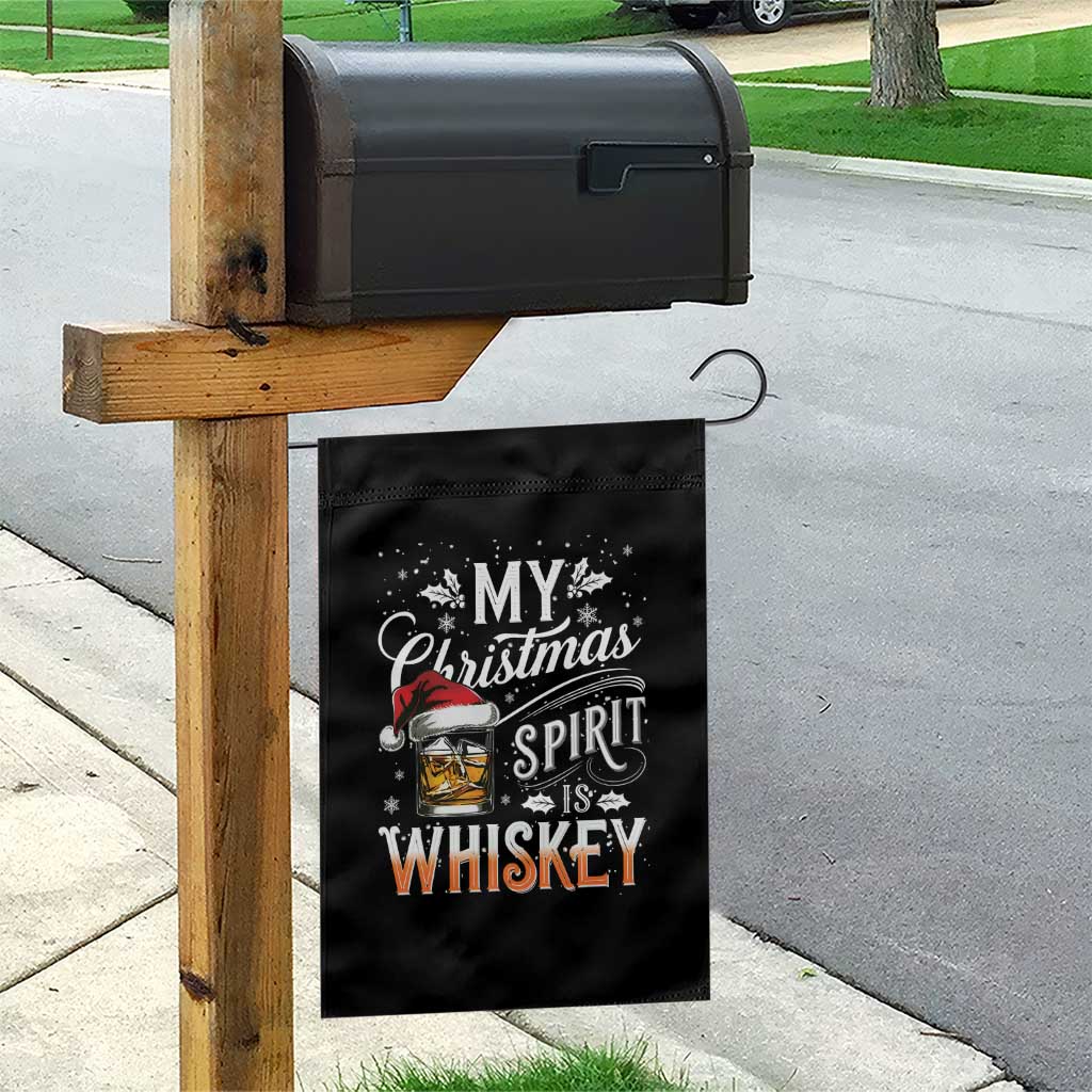 Funny My Christmas Spirit Is Whiskey Garden Flag Holiday Drinking Festive Spirit TS02 Print Your Wear