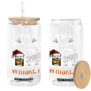 Funny My Christmas Spirit Is Whiskey Glass Can Holiday Drinking Festive Spirit TS02 Print Your Wear