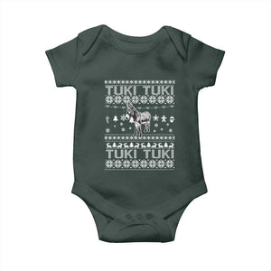 Latin American Christmas Baby Onesie Tuki Tuki Mi Burrito Latino Ugly Christmas TS02 Print Your Wear