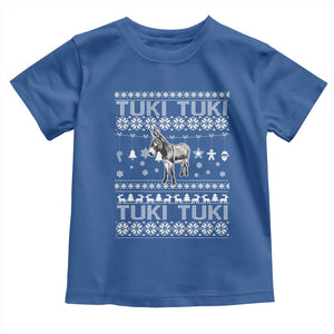 Latin American Christmas Toddler T Shirt Tuki Tuki Mi Burrito Latino Ugly Christmas TS02 Royal Blue Print Your Wear