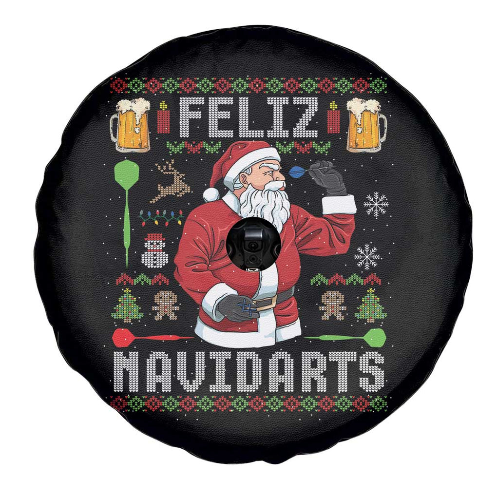 Christmas Dart Lover Spare Tire Cover Feliz Navidarts Santa Navidad Ugly Sweater TS02 Print Your Wear