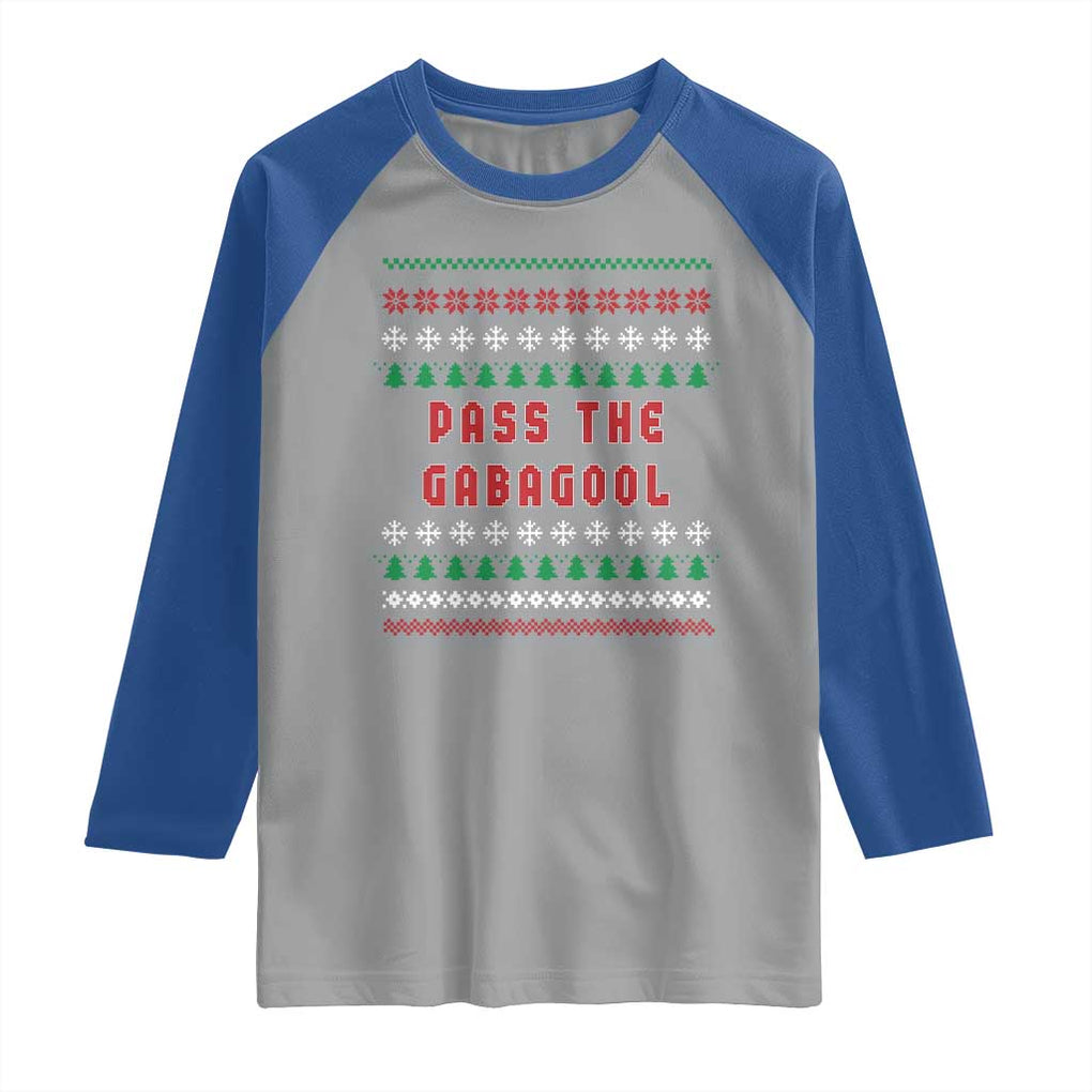Pass The Gabagool Christmas Raglan Shirt Funny Italy Xmas Italian French Pork Lover Ugly Sweater TS02 Sport Gray Royal Print Your Wear