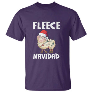 Funny Christmas Sheep T Shirt Fleece Navidad Feliz Spanish Merry Xmas TS02 Purple Print Your Wear