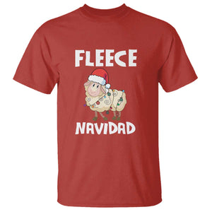 Funny Christmas Sheep T Shirt Fleece Navidad Feliz Spanish Merry Xmas TS02 Red Print Your Wear