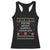Funny Christmas Accountant Racerback Tank Top Ask Me About Santas Cash Flow Ugly Sweater TS02 Black Print Your Wear