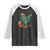Bigfoot Christmas Tree Raglan Shirt Xmas Lights Sasquatch Lovers TS02 Black White Print Your Wear