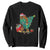 Bigfoot Christmas Tree Sweatshirt Xmas Lights Sasquatch Lovers TS02 Black Print Your Wear