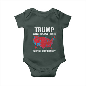 Trump Won 2024 Baby Onesie Better Coverage Than 5G Can You Hear Us Now American TS02 Print Your Wear