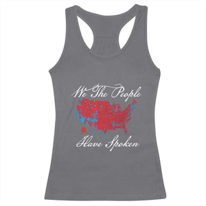 Trump Won 2024 Racerback Tank Top We the People Have Spoken American US Map TS02 Charcoal Print Your Wear