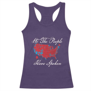 Trump Won 2024 Racerback Tank Top We the People Have Spoken American US Map TS02 Purple Print Your Wear