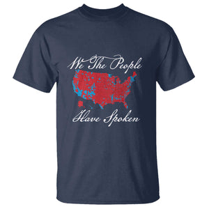 Trump Won 2024 T Shirt We the People Have Spoken American US Map TS02 Navy Print Your Wear