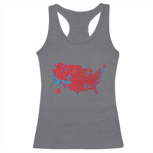 Red States US Map Racerback Tank Top Trump Won President Election 2024 TS02 Charcoal Print Your Wear