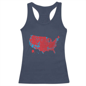 Red States US Map Racerback Tank Top Trump Won President Election 2024 TS02 Navy Print Your Wear