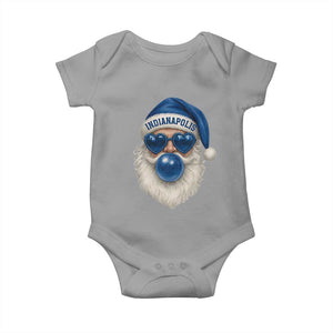 Funny Blue Bubble Santa Indianapolis Baby Onesie Retro Nostalgic Christmas Holiday Gift TS02 Sport Gray Print Your Wear
