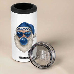 Funny Blue Bubble Santa Indianapolis 4 in 1 Can Cooler Tumbler Retro Nostalgic Christmas Holiday Gift TS02 Print Your Wear