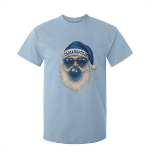 Funny Blue Bubble Santa Indianapolis T Shirt For Kid Retro Nostalgic Christmas Holiday Gift TS02 Light Blue Print Your Wear