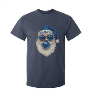 Funny Blue Bubble Santa Indianapolis T Shirt For Kid Retro Nostalgic Christmas Holiday Gift TS02 Navy Print Your Wear