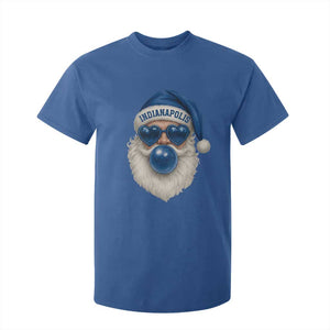 Funny Blue Bubble Santa Indianapolis T Shirt For Kid Retro Nostalgic Christmas Holiday Gift TS02 Royal Blue Print Your Wear