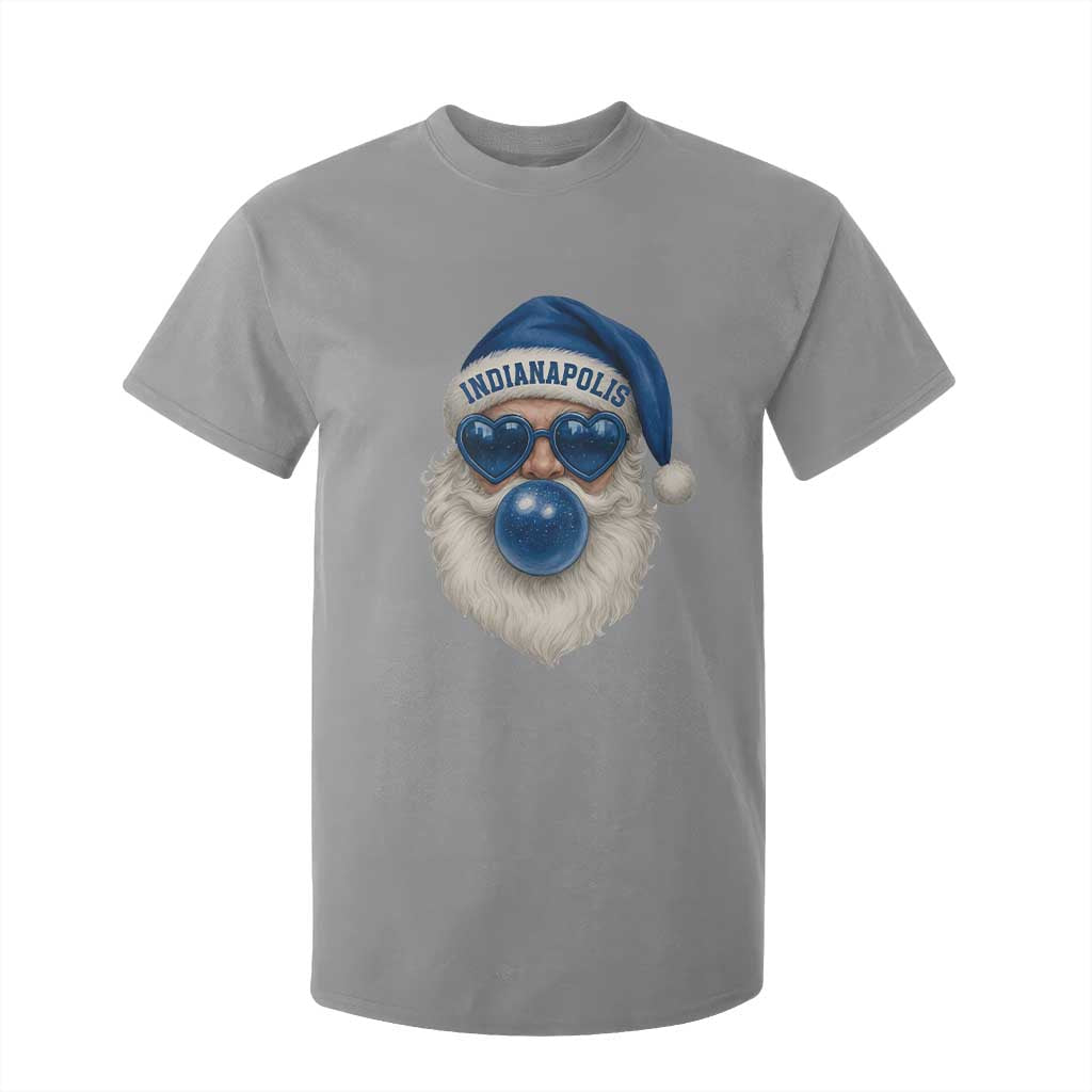 Funny Blue Bubble Santa Indianapolis T Shirt For Kid Retro Nostalgic Christmas Holiday Gift TS02 Sport Gray Print Your Wear