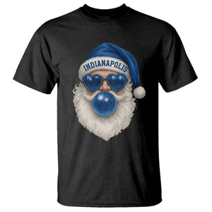 Funny Blue Bubble Santa Indianapolis T Shirt Retro Nostalgic Christmas Holiday Gift TS02 Black Print Your Wear