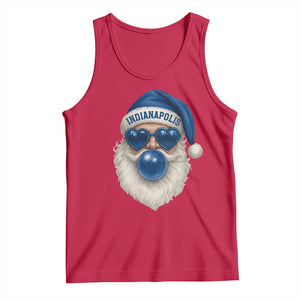 Funny Blue Bubble Santa Indianapolis Tank Top Retro Nostalgic Christmas Holiday Gift TS02 Red Print Your Wear