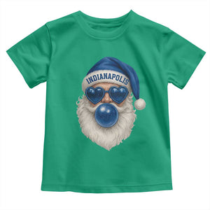 Funny Blue Bubble Santa Indianapolis Toddler T Shirt Retro Nostalgic Christmas Holiday Gift TS02 Irish Green Print Your Wear