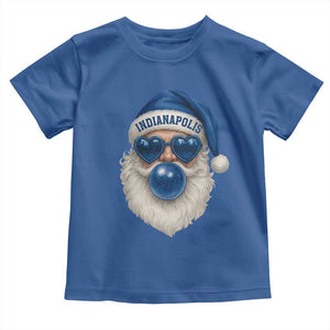 Funny Blue Bubble Santa Indianapolis Toddler T Shirt Retro Nostalgic Christmas Holiday Gift TS02 Royal Blue Print Your Wear