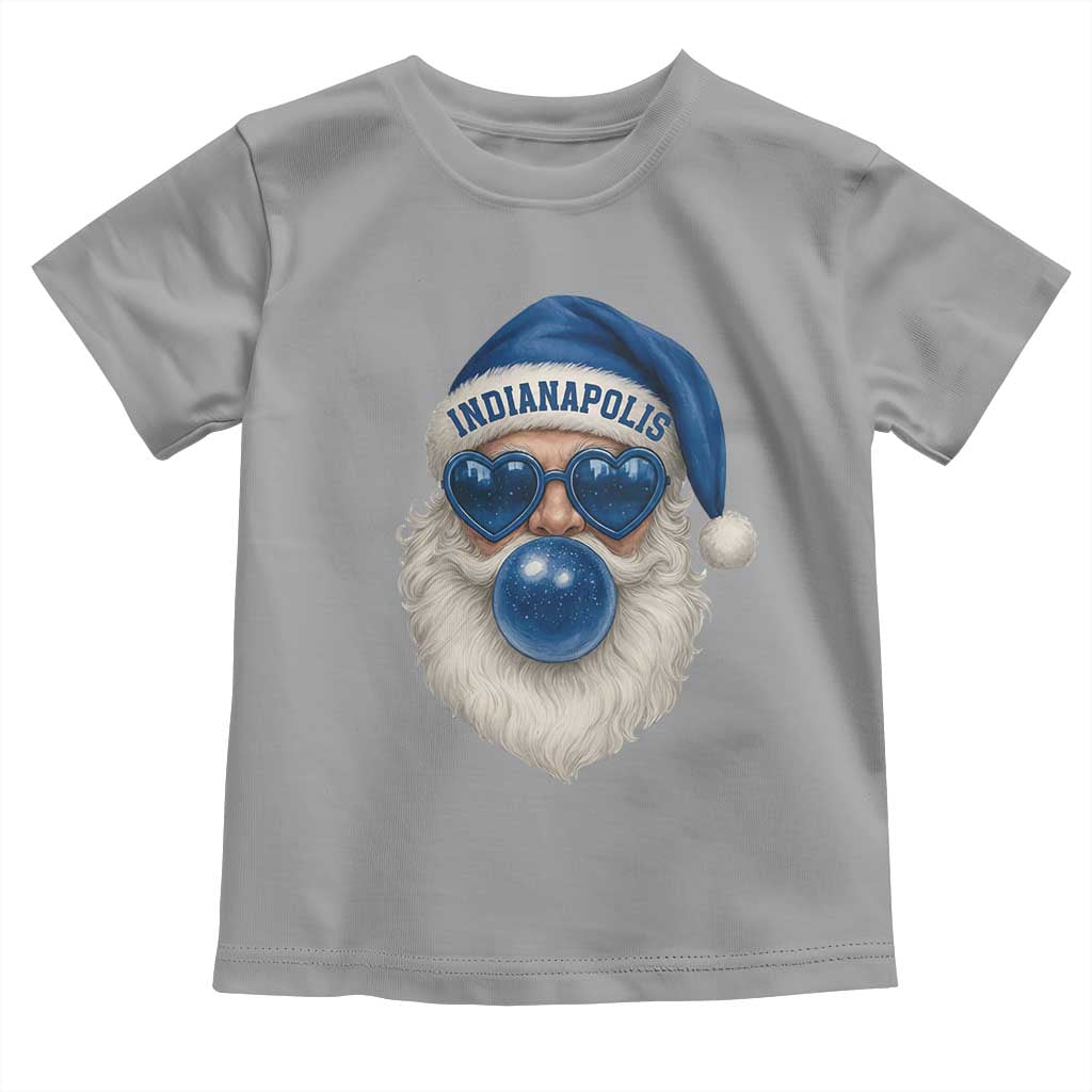 Funny Blue Bubble Santa Indianapolis Toddler T Shirt Retro Nostalgic Christmas Holiday Gift TS02 Sport Gray Print Your Wear