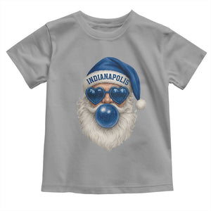 Funny Blue Bubble Santa Indianapolis Toddler T Shirt Retro Nostalgic Christmas Holiday Gift TS02 Sport Gray Print Your Wear
