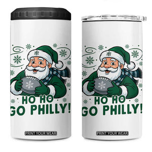 Funny Green Santa Ho Ho Go Philly 4 in 1 Can Cooler Tumbler Retro Nostalgic Philadelphia Pride Christmas Gift TS02 One Size: 16 oz White Print Your Wear