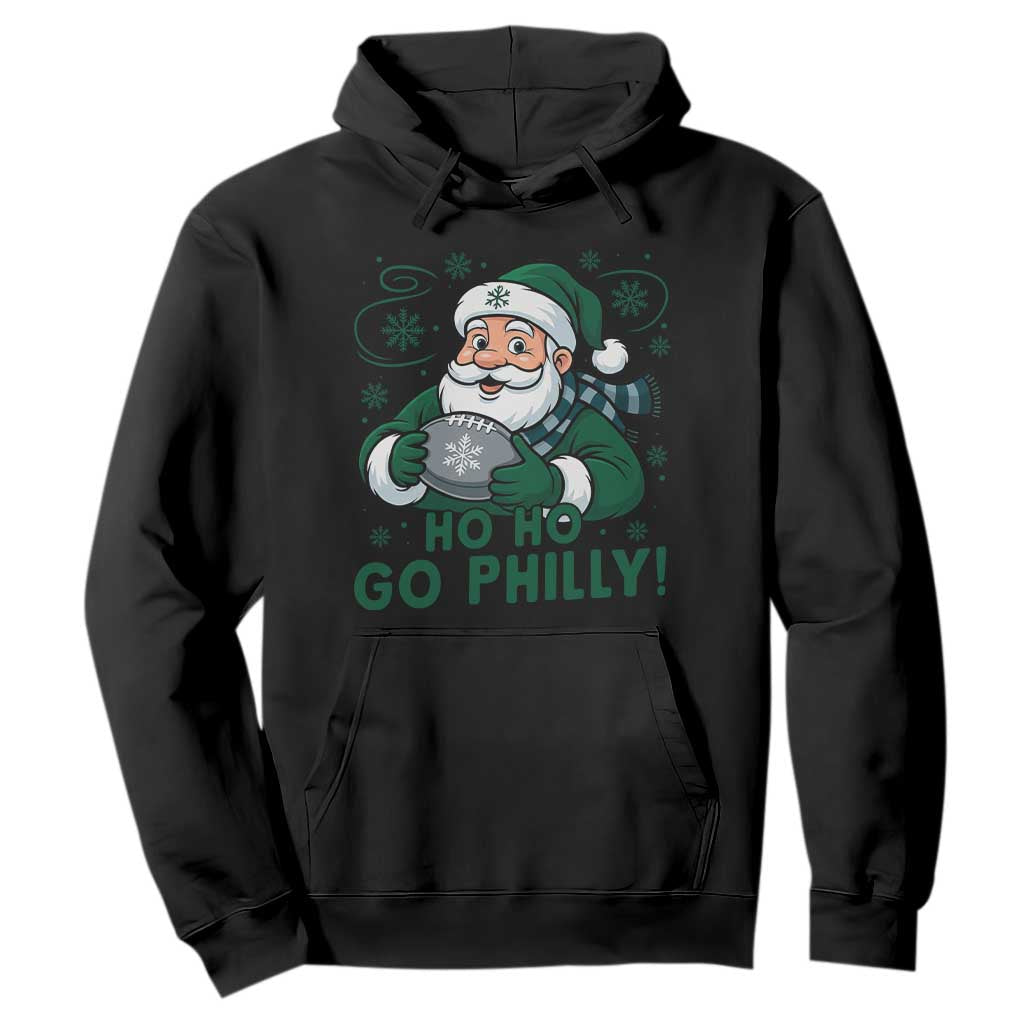 Funny Green Santa Ho Ho Go Philly Hoodie Retro Nostalgic Philadelphia Pride Christmas Gift TS02 Black Print Your Wear