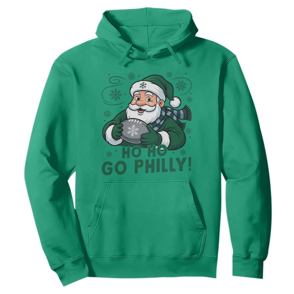 Funny Green Santa Ho Ho Go Philly Hoodie Retro Nostalgic Philadelphia Pride Christmas Gift TS02 Irish Green Print Your Wear