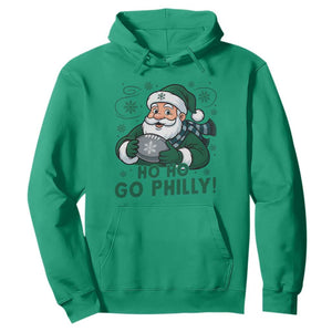Funny Green Santa Ho Ho Go Philly Hoodie Retro Nostalgic Philadelphia Pride Christmas Gift TS02 Irish Green Print Your Wear