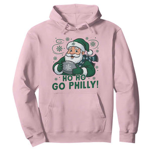 Funny Green Santa Ho Ho Go Philly Hoodie Retro Nostalgic Philadelphia Pride Christmas Gift TS02 Light Pink Print Your Wear