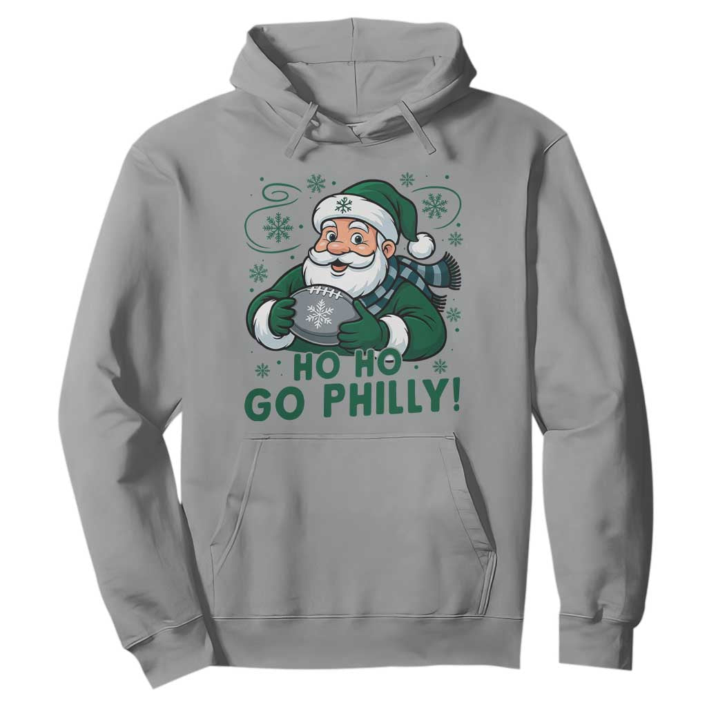 Funny Green Santa Ho Ho Go Philly Hoodie Retro Nostalgic Philadelphia Pride Christmas Gift TS02 Sport Gray Print Your Wear