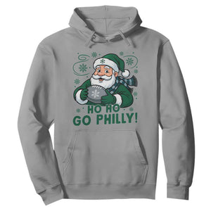 Funny Green Santa Ho Ho Go Philly Hoodie Retro Nostalgic Philadelphia Pride Christmas Gift TS02 Sport Gray Print Your Wear