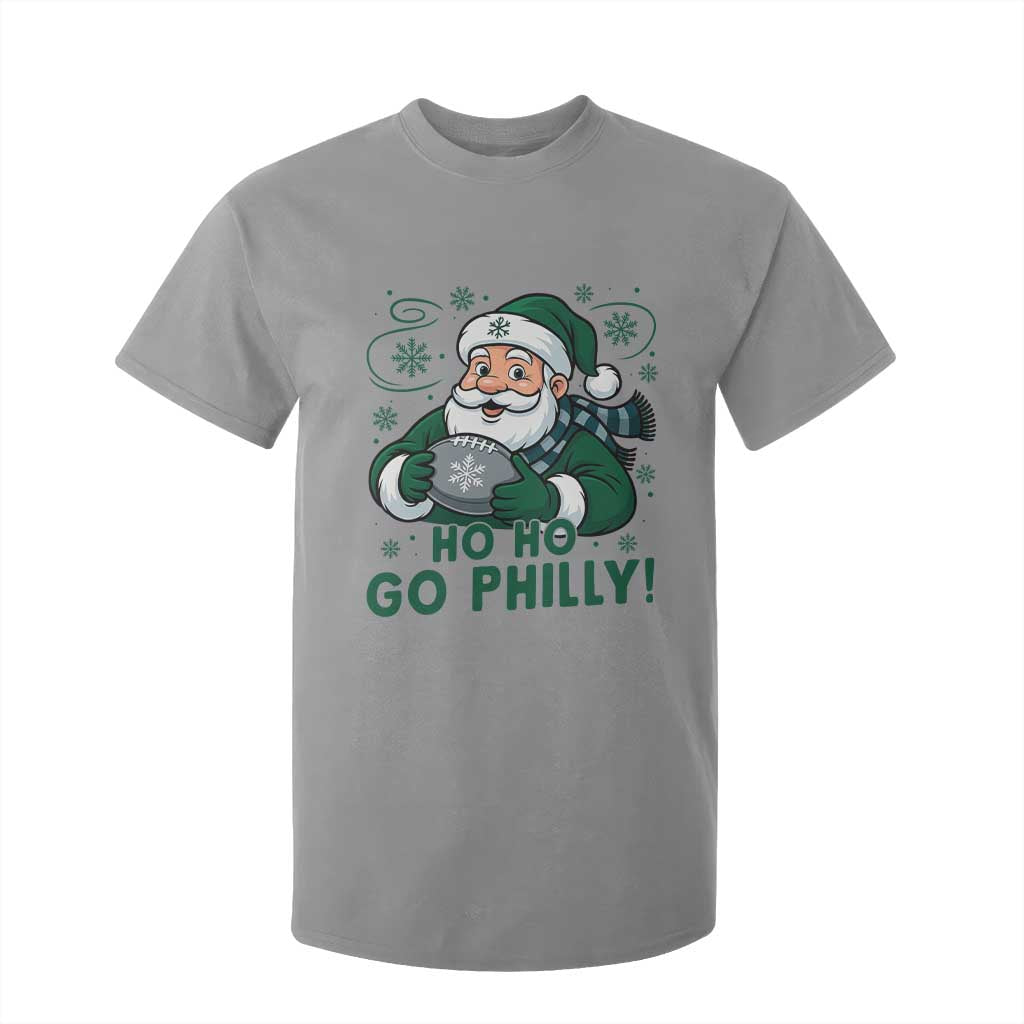 Funny Green Santa Ho Ho Go Philly T Shirt For Kid Retro Nostalgic Philadelphia Pride Christmas Gift TS02 Sport Gray Print Your Wear